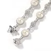 Жемчужное ожерелье мужские женские замороженные золотые цепочки алмазные ожерелья винтажные хип