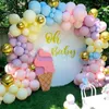 Colorful Macarons Balloon Garland Arch 1st Birthday Party Decoration Kids Wedding Birthday Latex Baloon Baby Shower Boy Girl 220527