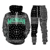 Men's Tracksuits Men's Fashion Ins Style Printed Hoodies And Long Pants 2 Piece Sportswear Sets Casual Women's Jogging Suit Cool