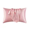 2pcs枕カバー100％シルク枕カバーシルキーサテンヘアビューティー快適な枕ケースホームデコレーション卸売