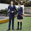 Two Piece Dress High-Speed Rail Train Captain Uniform Training Performance Double Breasted Pilot Suit International Airline Steward Overall