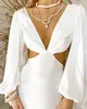 Moderne Strand-Meerjungfrau-Brautkleider, schlichtes Krepp-Flecken-sexy Cutside-böhmisches Sommerferien-griechisches Brautkleid Rue De Seine