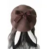 Bunny Beret Women Cute Lolita wełna berets francuski artysta styl ciepły zimowa czapka J220722