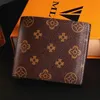 M608950 Superior Quality High Quality Luxurys Designers Plånböcker Korthållare Frankrike Paris Plaid Style Mens Women High-End Wallet With Box och Dust Bag