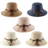 Nowy czapka z filtrem filmu przeciwsłonecznym może zmiażdżyć słomkę w stylu panamskim krótko ramięci koronkową kopułą kapelusz słomy lato oddychający czapka plażowa
