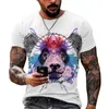 Summer Panda 3D Print Mens Tshirts Streetwear Shop Oneck Tops Tops Tees Men Clothing Негабаритная футболка для мужчин 6xl 220607