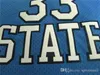SJZL98 # 33 인디애나 주립 대학 스티치 망 밸리 고등학교 농구 유니폼