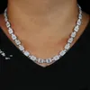 Nouveaux arrivés femmes hip hop collier ras du cou avec baguette cz pavé bijoux de chaîne de tennis pour colliers de mariage bijoux en gros