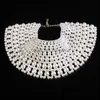 قلادات قلادة قلادة المعلقات المجوهرات Imittion Perl Necklce Dimted White Perls Gifts Djustble Costume