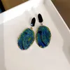 Серьги для женщин Vantage Abstract Abstract Natural Stone Dangle для женщин Van Gogh