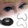 Falsche Wimpern Puppe DIY Eye Lash Dolls Accessoires Schwarz Brown Simulation Spielzeug für Kinder Urlaubsgeschenke