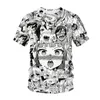 Ahegao 티셔츠 애니메이션 3D 프린트 남성 여성 스트리트웨어 헨타이 패턴 O-Neck 힙합 티셔츠하라 주쿠 캐주얼 섹시한 여자 의류