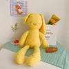 Schattig krullend haar troostende konijn pluche speelgoedpop lange oren slaappillow bunny kinderen poppen dhl6161346