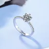 Cluster Rings Wedding For Women Jewelry 925 Sterling Silver CZ Zircon Crystal Engagement Proposal Finger Ring Drop Rita22