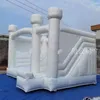 Mats Durable PVC Commercial Gonflable Blanc Bounce Castle Avec Slide Combo Jumping House Tente Château gonflable Jumper inclus Souffleur d'air pour le plaisir en plein air 795 E3