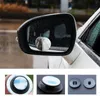 2Pcs Car Rearview Mirror Blind Spot Mirror Round 360 Degree Rotating Auto Wide-angle Frame Auxiliary Convex Dead Zone Mirror