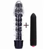 NXY Vibromasseurs Sex toys pour femmes Silicone Pointe barbelée Gode Vibromasseur vaginal Stimulateur de clitoris 10 Vitesses Bullet Masturbateur Adulte 18 0407