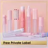 LIP GLOSS VECCIO TUBI VECCHI 30PCS/LOTTO Contenitore di plastica con glassa logo stampata con marchio privato con bacchetta rosa/diamanti cosmetici packaginglip wish22