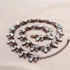 Chokers Cristais brilhantes Colar de garganta curta e encantadora para mulheres Jóias de casamento de casamento Jóias coreanas Vintage CZ ColaresChokers Godl2