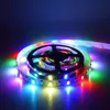 Полосы светодиодная полоса 2835 IP20 RGB Light Light лента полоска DC 5V Diode Tape Ir -контроллер адаптерные полоски