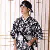 Etniska Kläder Japanska Kimono Robe Män Japan Traditionell Kostym Formell Dagliga Kläder Gentleman Anti Wrinkle Material Kimono