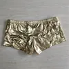 Underpants Sexy Men Faux Leather Cock Ring Boxer U Convex Pouch Shiny Boxers PU Underwear Sheathy Male Stage Gay Wear Plus Size F10 Best quality