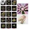 Equipe de noiva Dama de honra Tatuagem Tatuária Bacharel Bride Party Sticker Decoração de casamento Mandes de casamento de noiva