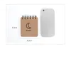 Notepads Mini Pocket Spiral Notebook 70 Sheets Cute Moon Snow Blank Inner Page Diary Planner Notepad Memo Pad School Office SupplyNotepads