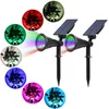 LED Solar Outdoor Sothergle 7led Solar Laun Lamp تغيير اللون في الهواء الطلق في الهواء الطلق.