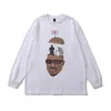 TKPA American Street Cartoon Long Sleeve T-shirt för män och kvinnor ins hiphop mode lösa casual par kläder