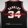 Pas cher Orange Bleu Steve # 13 Nash Jersey Vintage Blanc Violet Noir Charles # 34 Barkley Jersey Steve Nash Chemises Dream Team Barkley Taille S-XXL