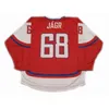 CeUf Rare Vintage # 68 Jaromir Jagr Maillot de hockey de l'équipe nationale de la République tchèque Personnalisé n'importe quel nom et numéro