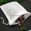 Fashion Empty Teabags Tea Bags String Heal Seal Filter Paper Teabag 5.5 X 7Cm For Herb Loose Wcw935 Drop Delivery 2021 Coffee Tools Drinkw