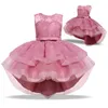 Mädchenkleider Kinder für Mädchen Blume Hochzeitskleid Kleid 4 8 10 Jahre Geburtstagsfeier Elegante Kinder Prinzessin Spitzenkleider