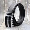 Belts Cow Leather Belt Men Blue/white/brown/black/red 3.5CM Width Male Strap Large Size Automatic Buckle For 90-130CM