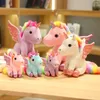 Animaux en peluche jouets en peluche mignon 14 cm ange licorne poupée en peluche porte-clés sac à dos pendentif