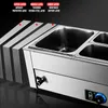 Aparelho de Sopa de Sopa de Sopa Aluguel Comida Comida Elétrica Bain-Marie Forno de Aquecimento Carrielin 800 / 1500W Piscina isolada