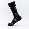 Chaussettes pour hommes Style Halloween citrouille chauve-souris squelette humain coton équipage heureux drôle hommes cadeau de noël pour les amis hommes