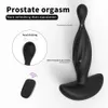 Godemiché vibrateur Anal télécommandé pour femmes, jouet masturbateur masculin, Plug Anal, masseur de Prostate pour hommes