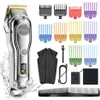 Hatteker Mens Clippers Clippers Trimmer Professional Barber Cutting Grooming Kit with Dressl Cloak Resplable 211229218N319G