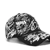 サマーレタープリントスナップバックGorras Para Hombre Casquette Femme Hip Hop Womens Hats Black Graffiti野球帽子女性男性