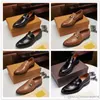 A4 Luxurys Designers Loafers Oxford Derby Shoes Black Brown Bule Suede Patent Leather Rivets Glitter Fashion Dress Wedding Business Storlek 6.5-11