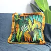 Coussin/oreiller décoratif rétro été Jungle tigre Animal housse de coussin jeter étui maroc imprimé léopard canapé voiture chaise décor à la maison