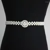 Belts Dress Waist Chain Korean Version Simple Fashion Imitation Pearl Elastic Circle White Accessories BeltBelts