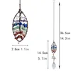 Home Crystals Decoration Pendant Leaf Heart-shaped DIY Crystal Car Hanging Decor Bedroom Office Pendants Wedding Party Decor BH6301 WLY