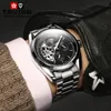 손목 시계 시계 Tourbillon 남자 방수 기계식 대기업 스틸 밴드 WatchWristWatches