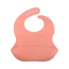Baby Products Silicone Arroz Babero Super Suave Impermeable Saliva Detachable Pocket