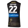 2022 Tigers AFL Oppige Guernsey Mens Grootte S2XL Afdruk Aangepaste naamnummer Topkwaliteit Levering196W955015