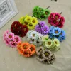 Dekorativa blommor kransar 6st Gerbera Silk Artificial Handmade Flower Bouquet Diy Craft Wreath Accessories Wedding Home DecorationDecora