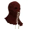 Movie BrightBurn full Head Red Hood Cosplay Scary Horror Creepy knitted Face Breathable Mask Halloween Props 2206115921810